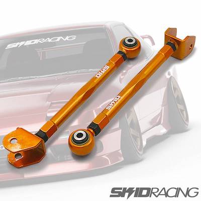 Skid Racing Skyline R32 adjustable pillow offset rear toe control arm rod