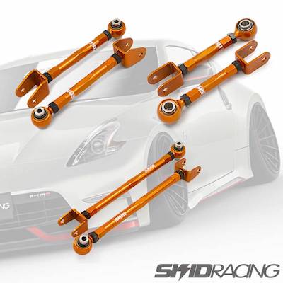 Skid Racing Z34 adjustable pillow rear arm 3-piece set fugue camber arm integrated vehicle height adjustment Tocon set