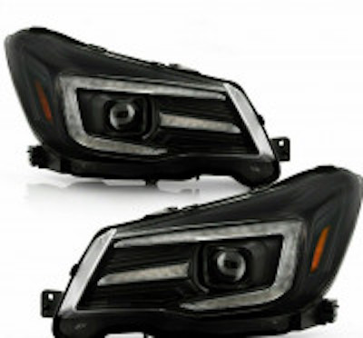 Crystal Eye SJ Forester LED Projector Headlight Sequential LED Turn Signal Specifications Black