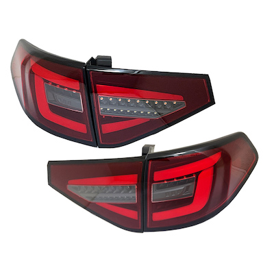 Crystal Eye Subaru GH GRB series 5 door Impreza fiber LED tail V2 WRX/STI dark red type
