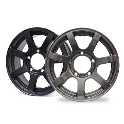 K-Products Jimny Aluminum Wheel MUD-S7 Gunmetal Matte Black Set of 4 ORIGIN Labo 5.5J +20 JB64 JB74 Compatible