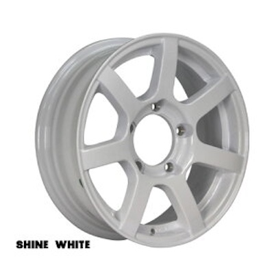 K-Products Jimny JB64 JB74 Compatible Aluminum Wheel MUD-S7 Shine White Set of 4 ORIGIN Labo 5.5J +20