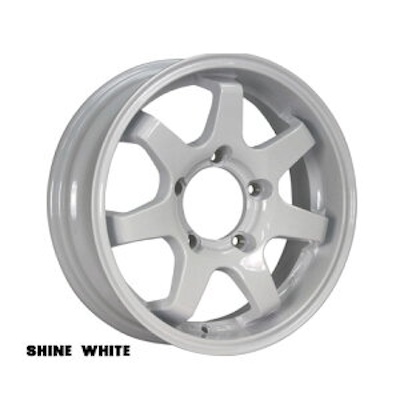 K-Products Jimny JB64 JB74 Compatible Aluminum Wheel MUD-SR7 Shine White Set of 4 ORIGIN Labo 5.5J +20