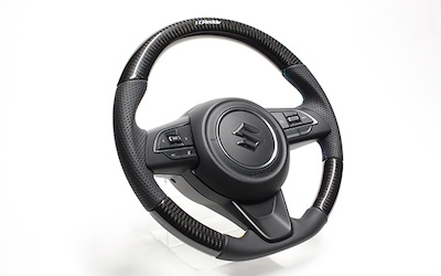 K-Products Jimny JB64 JB74 Steering Wheel Black Carbon TRUST GREDDY