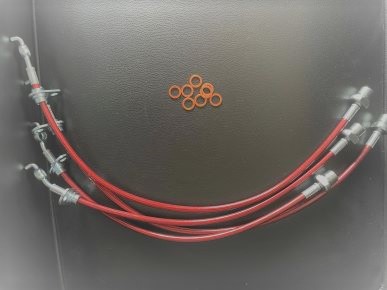 Revolution GR Yaris Stainless mesh brake line