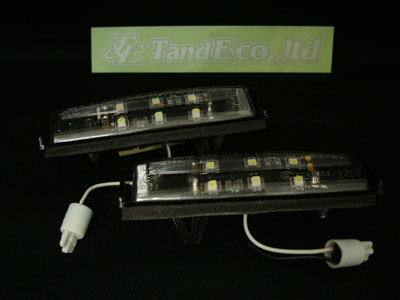 T&E LED license lamps for Toyota cars