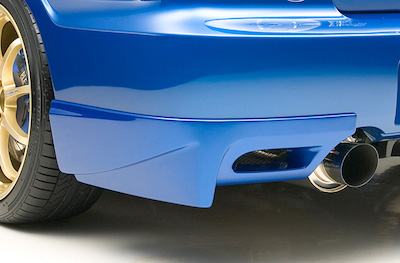 ings N-SPEC Impreza WRX STI GDB-E Rear Mudguard