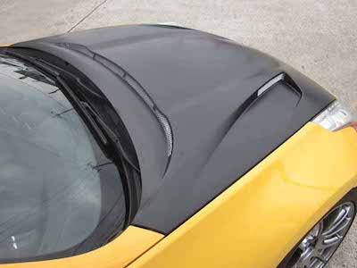 ROCKET DANCER Fairlady Z Z34 aero bonnet wet carbon twill lightweight version