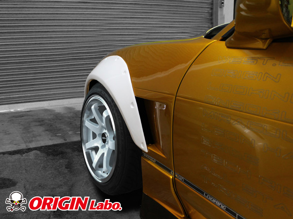 Origin Labo - Brash Universal +55mm Front and Rear Over Fender Set 4 Door FRP