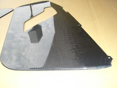 Toyoshima Craft Cappuccino Carbon Door Panel Lining