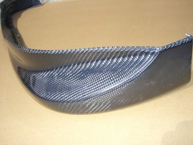 Toyoshima Craft Twill weave carbon front half spoiler for Copen