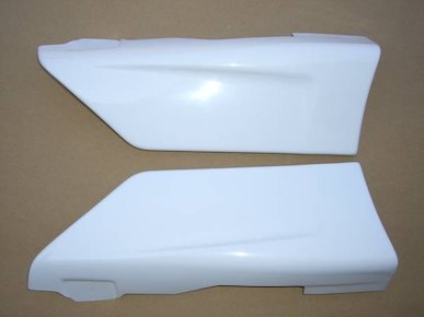 Toyoshima Craft FRP side aero spats for Copen