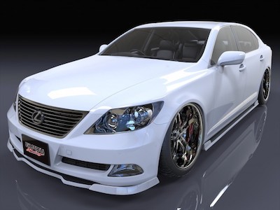 EUROU LEXUS - LS600hl / LS460l Early Under Spoiler Type Aero Parts