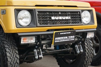 JIMKEN TAC Front straight bumper (steel/matte black) for Jimny JA11