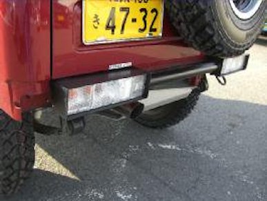 JIMKEN TAC Rear straight bumper (steel) for Jimny JA11