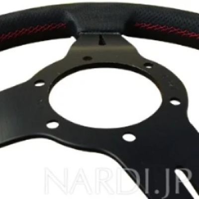 Nardi SPORTS Type A Black Perforated Leather/Black Spokes (36φ) N750