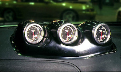 Border Racing TRI-EYE meter panel Silvia S13