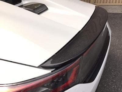 Flatwell S660 carbon rear spoiler [clear painted]