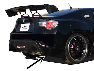 Border Racing Rear Side Diffuser 86 / ZN6