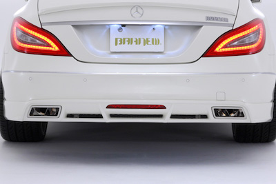 Branew Mercedes-Benz CLS-Class W218 All Stainless Steel Muffler (BRANEW rear spoiler & sports PKG bumper compatible)