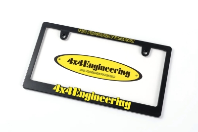 4x4 Engineering 3D License Frame (Yellow Logo)