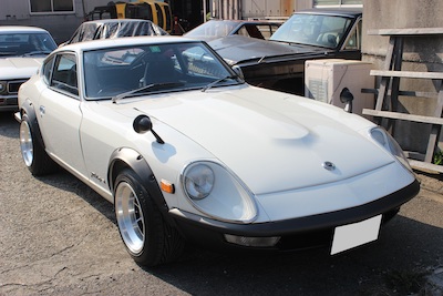 Restored Fairlady Z S30 Bonnet