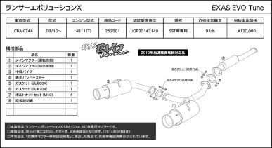 GP SPORTS EXAS EVO Tune CZ4A Lancer Evolution [10] (JQR) [252501]