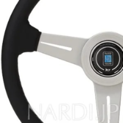 Nardi CLASSIC Black Leather/Silver Spokes (38φ) N151