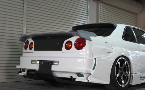 URAS - R34 Skyline 2 Door Rear Drag Wing