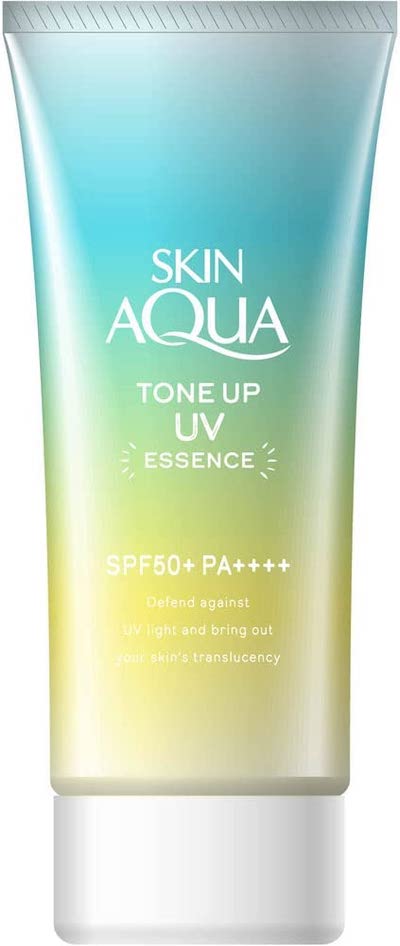 Skin Aqua Increases Transparency, Tone Up, UV Essence, Sunscreen, Heartbeat Savon Scent, Mint Green, 1 Piece (x 1)