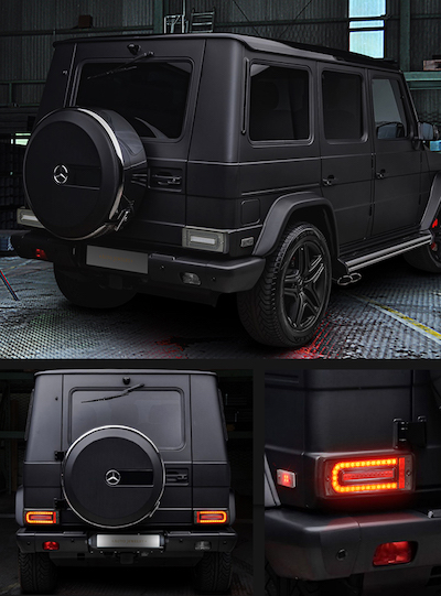 [Auto Jewelry] Mercedes-Benz G Class 07-17y Slope LED Tail Current Look Sequential Turn Signal W463 AMG G65/AMG G63/G55/G500/G350/G320/500GE/300GE/230GE