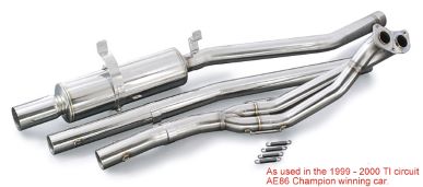 TODA RACING 4AG(AE86) EX Down Pipe & Muffler System SET for N1