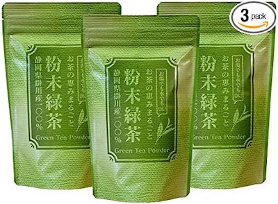Mikasaen Production Center Powdered Green Tea, 7.1 oz (200 g), 3 Bags (600 g), Commercial Powdered Tea (Sencha Powder), 100% Produced in Shizuoka Prefecture Kakegawa