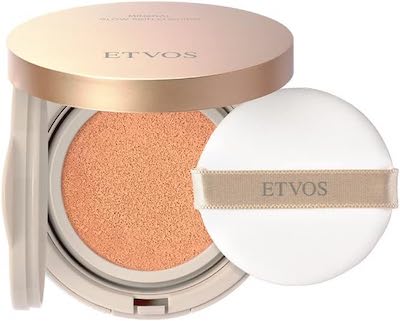 ETVOS SPF32 PA+++ Mineral Glow Skin Cushion (Case + Puff) + 0.4 oz (12 g) #Natural Pink