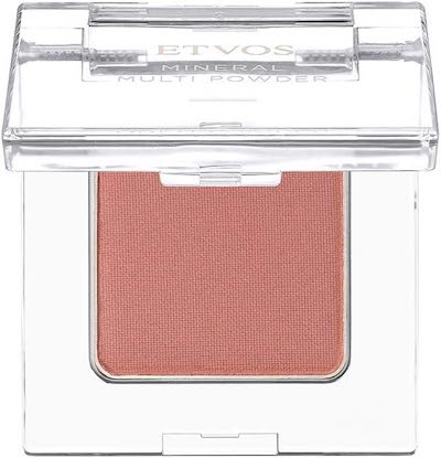 ETVOS Mineral Multi Powder, 0.1 oz (2.5 g), Eye Color, Teak, Lipstick, Multi-functional Mobile Cosmetics, For Eyes, Cheeks, Lips, Eyebrows, Soap Off, Taupe Pink