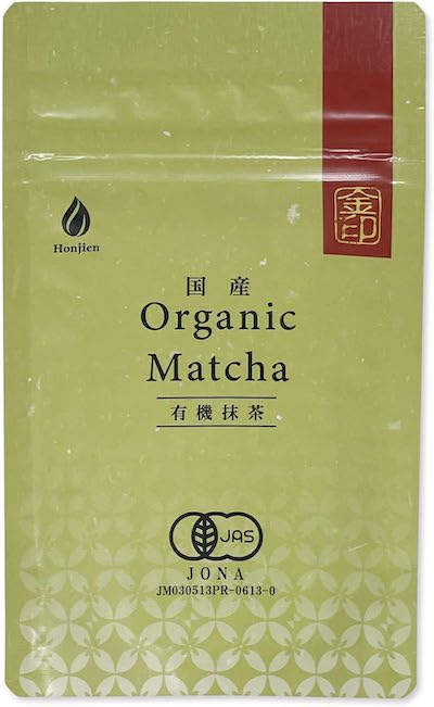Honjien tea Honjien M Organic Matcha Green Tea Gold Seal 1 Bag