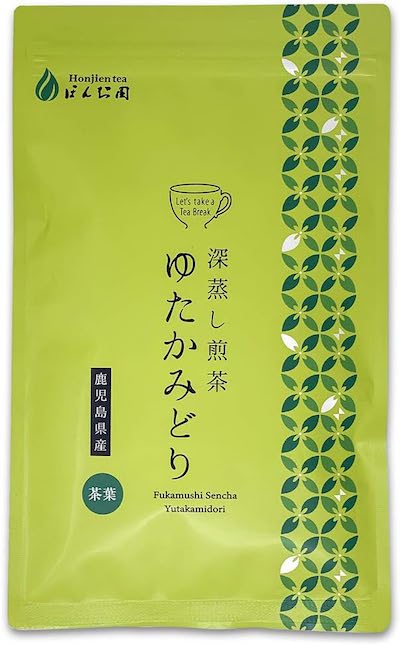 Honjien Tea Honjien Japanese Tea Kagoshima Chiran Deep Steamed Sencha, Yutaka Midori Tea Leaves