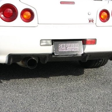 SUPERIOR Carbon Rear Bumper Diffuser Skyline BNR34