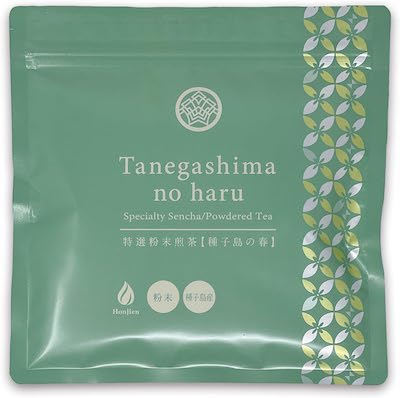 Honjien Tea Honjien Japanese Tea Produced in Kagoshima Prefecture, Specialty Powdered Sencha, Tanegashima Spring