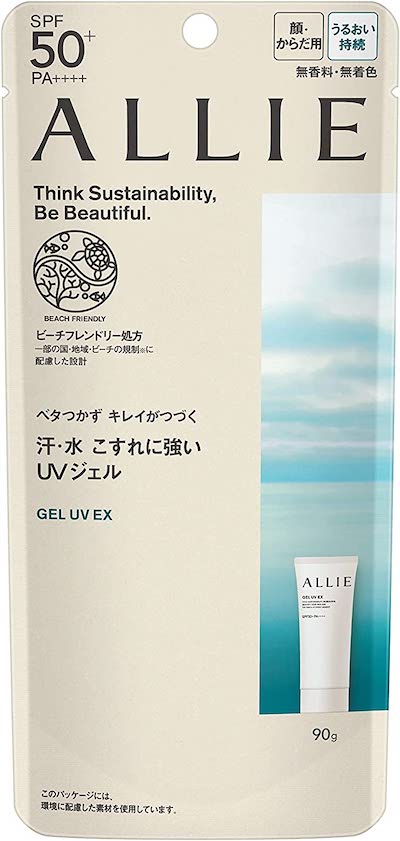 ALLIE Chrono Beauty Gel UV EX SPF 50+/PA+++++, 3.2 oz (90 g), Unscented