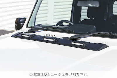 JAOS Bonnet Deflector Carbon Style Jimny JB64 Series