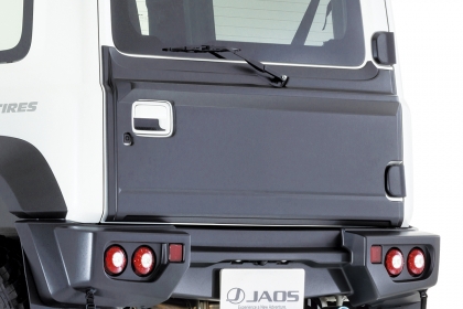 JAOS rear hatch panel painted matte black Jimny JB74 series