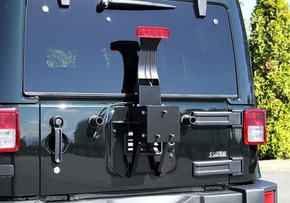 JAOS Spare Tire Bracket for Genuine Bumper Wrangler JK