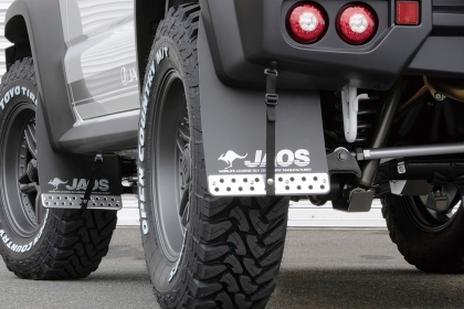 JAOS Mudguard III Rear Set Black for Sports Cowl Jimny JB74 Series