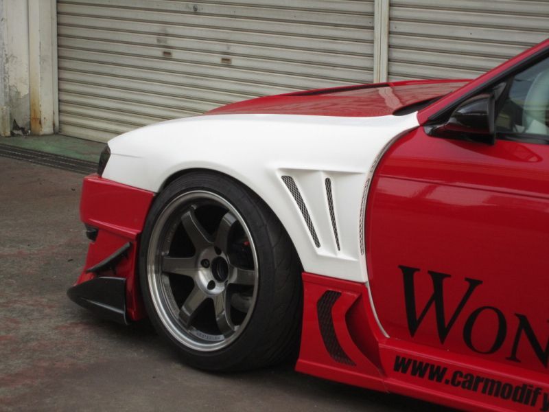 Car Modify Wonder GLARE エアロ GT・フロント ワイドフェンダー 50mm S14 シルビア 後期