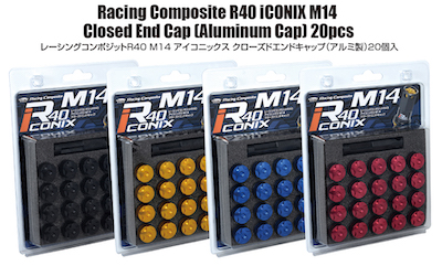Racing Composite R40 iCONIX M14 Lock & Nut Set