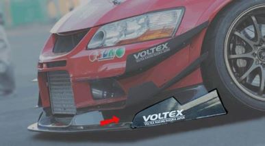 VOLTEX End Plate (For Racing) For Lancer Evo. IX - CT9A