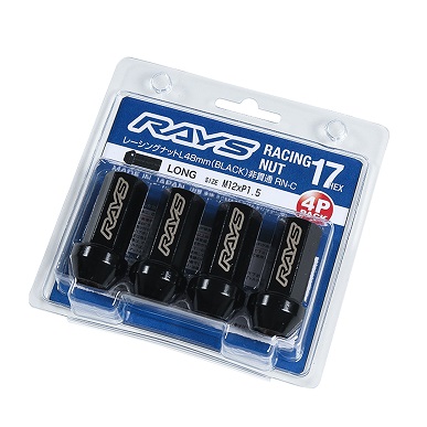 RAYS 17HEX L48 RACING NUT SET (CLOSED END LONG TYPE) (RN-C)