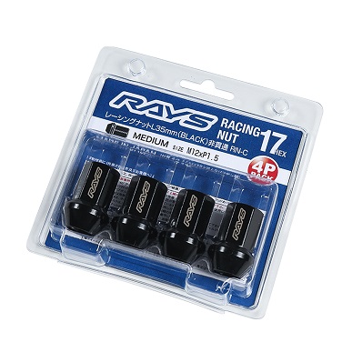 RAYS 17HEX L35 RACING NUT SET (CLOSED END MEDIUM TYPE) (RN-C)