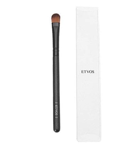ETVOS Eyeshadow Brush, Flat and Round Bristles / Makeup Brush for Eyeshadow, Compatible with Overlay, 5.5 inches (14 cm)